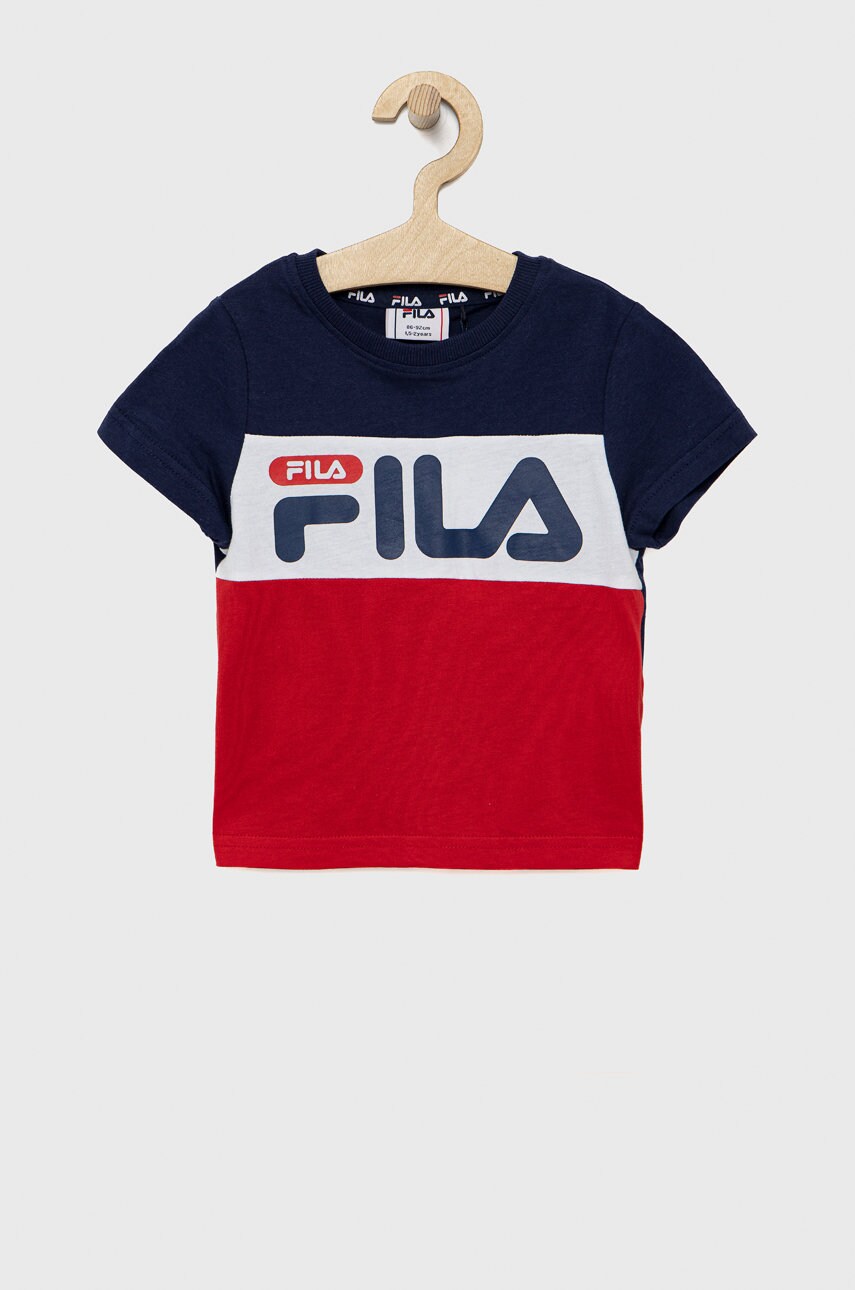 Fila tricou de bumbac pentru copii culoarea rosu, modelator