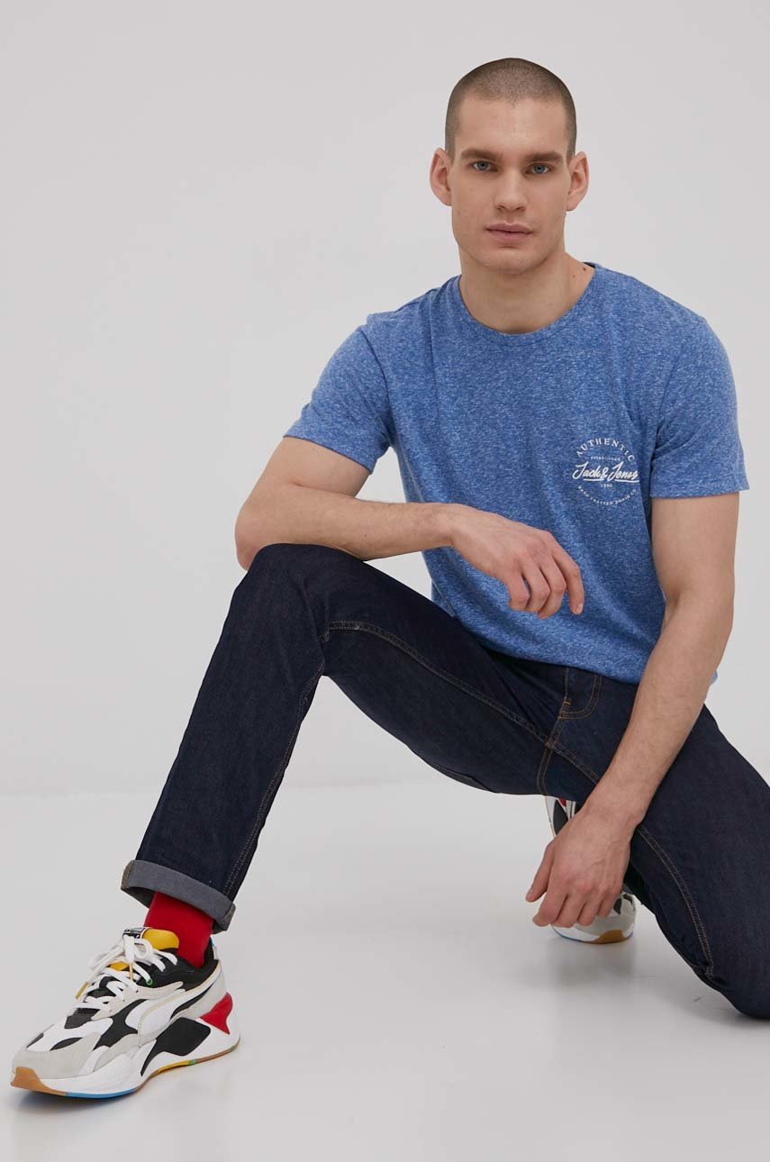 

Футболка Jack & Jones чоловічий меланж