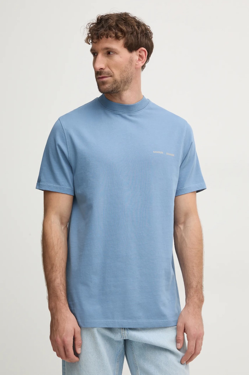 Samsoe Samsoe tricou din bumbac Norsbro barbati, cu imprimeu, M20300010 Samsoe Samsoe tricou din bumbac Norsbro barbati, cu imprimeu, M20300010
