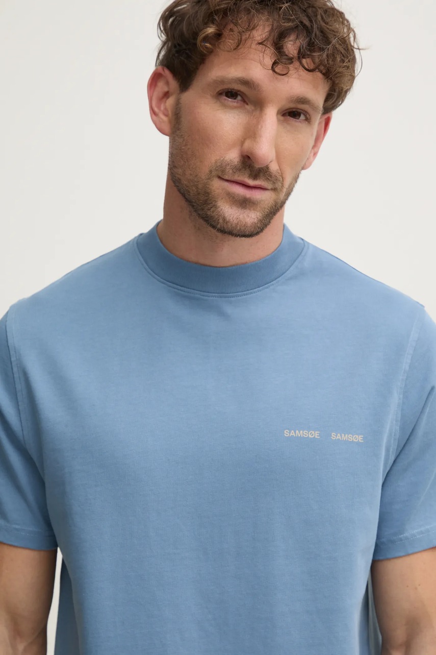 Βαμβακερό μπλουζάκι Samsoe Samsoe Norsbro ανδρικό, M20300010 φωτογραφία
