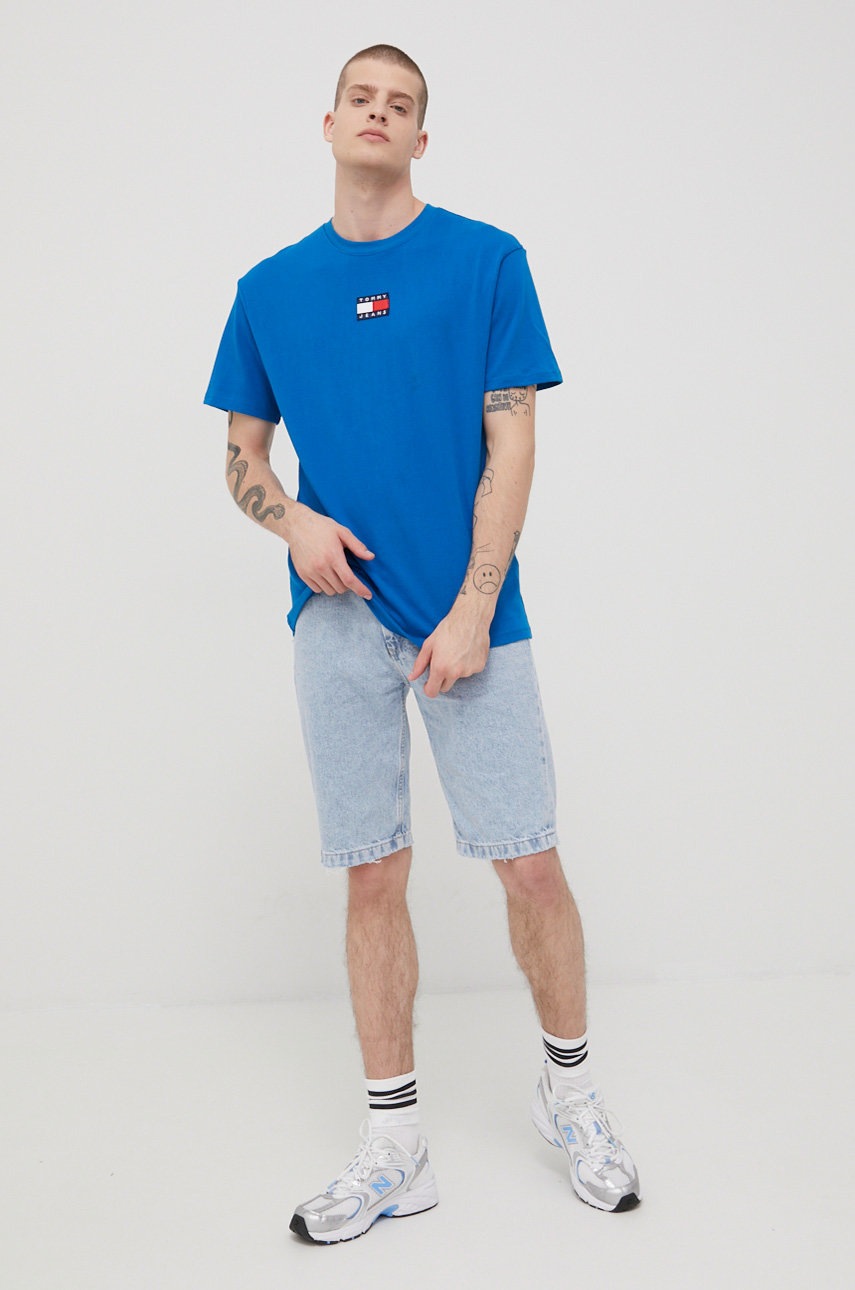 

Бавовняна футболка Tommy Jeans гладкий