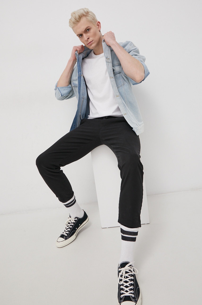 

Бавовняна футболка Tommy Jeans колір білий гладкий