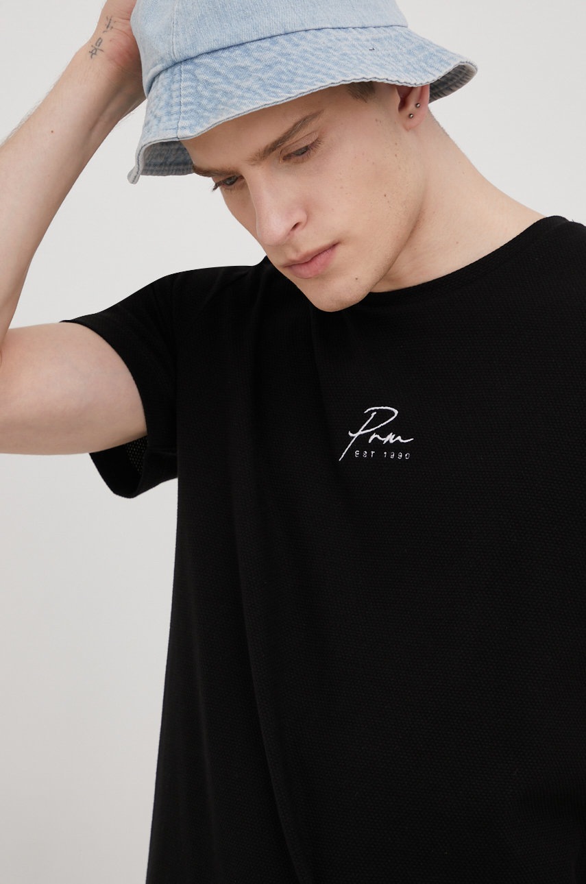 

Памучна тениска Premium by Jack&Jones в черно с апликация, Черен