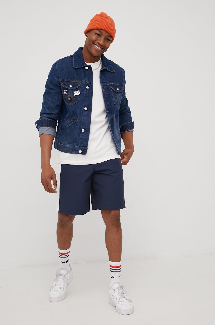 

Хлопковая футболка Tommy Jeans цвет бежевый с принтом