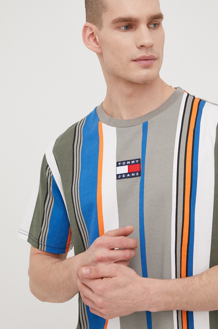 

Бавовняна футболка Tommy Jeans візерунок