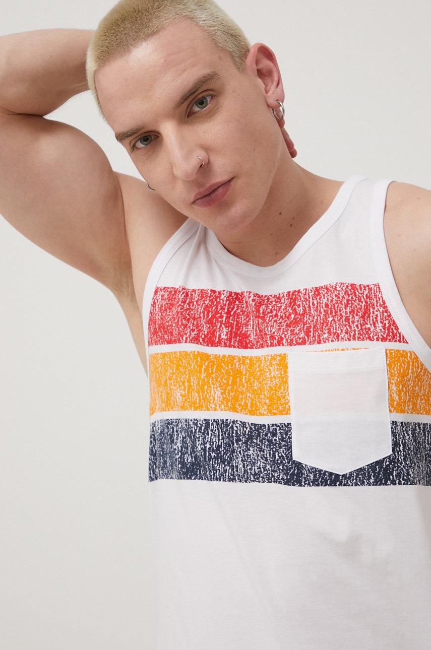 

Памучна тениска Produkt by Jack & Jones в бяло, Бял