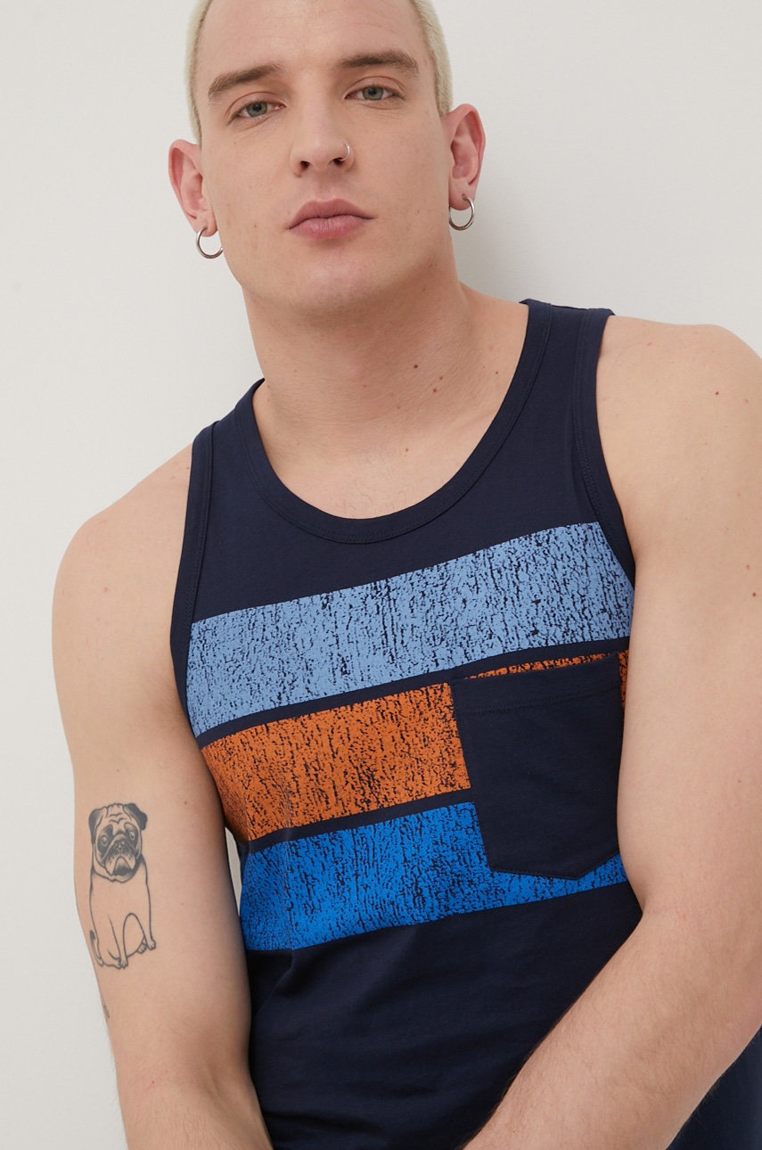 

Хлопковая футболка Produkt by Jack & Jones цвет синий
