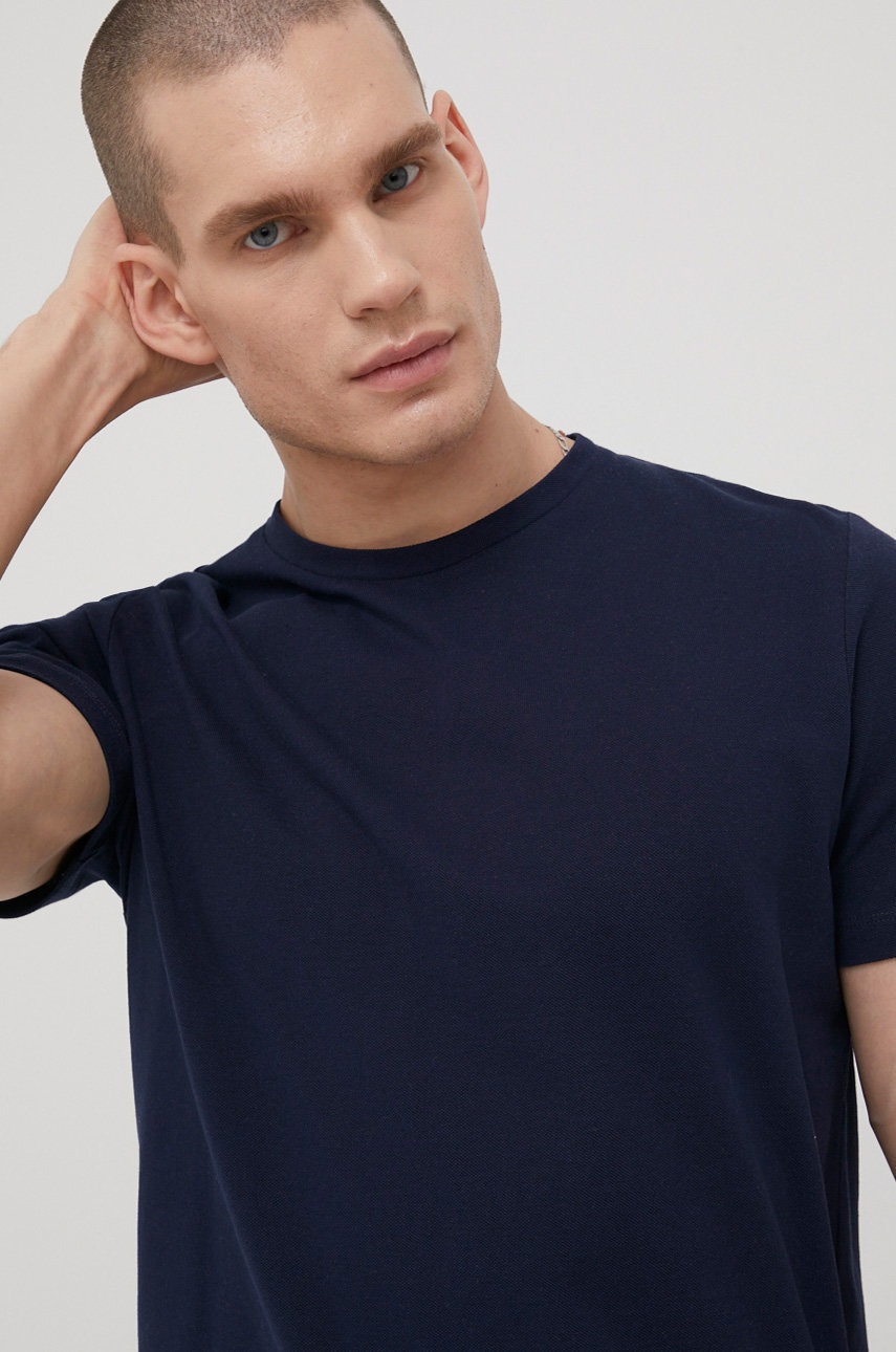 

Памучна тениска Produkt by Jack & Jones в тъмносиньо с изчистен дизайн, Тъмносин