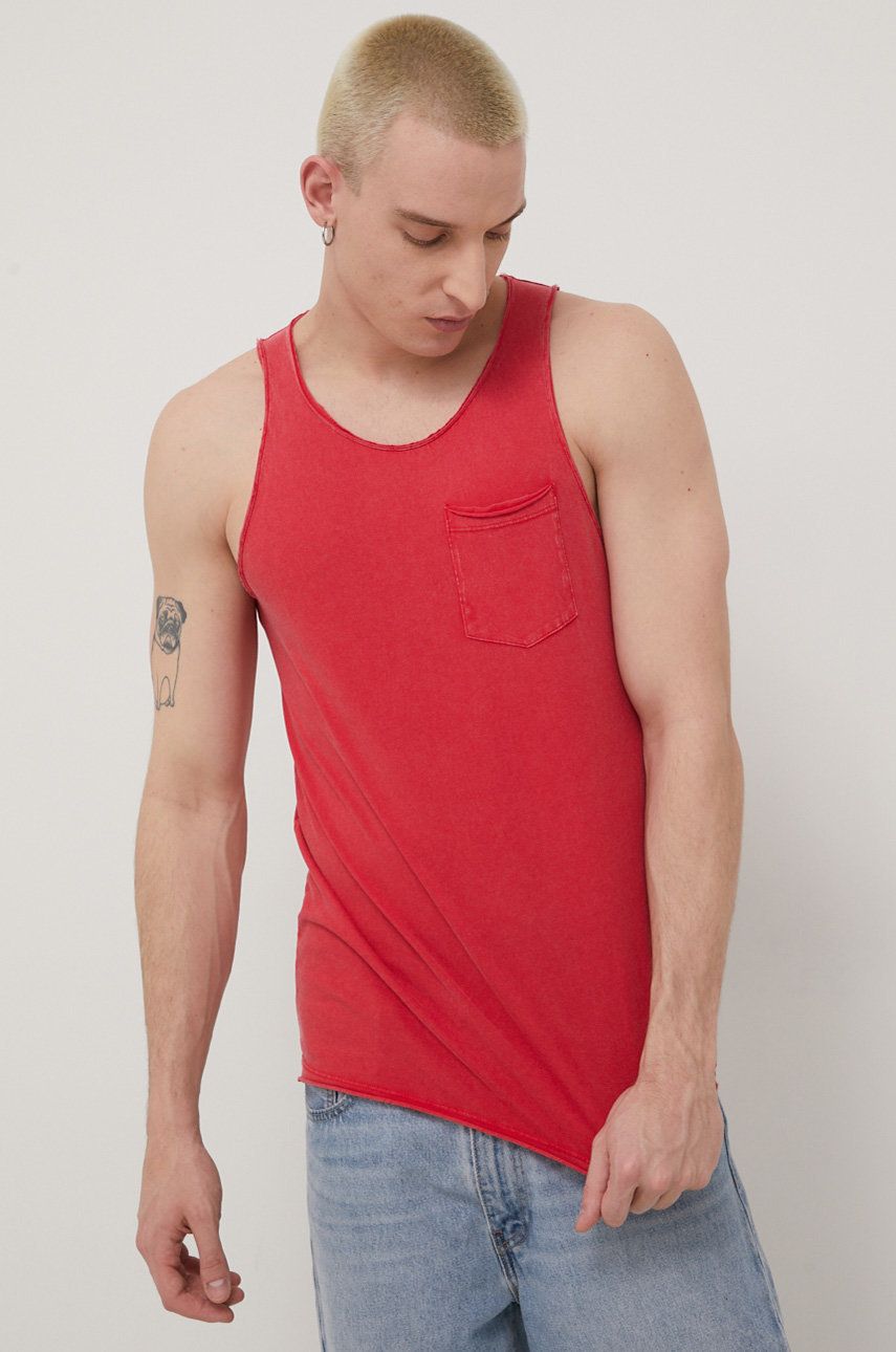 Produkt by Jack & Jones tricou din bumbac culoarea rosu answear.ro imagine noua