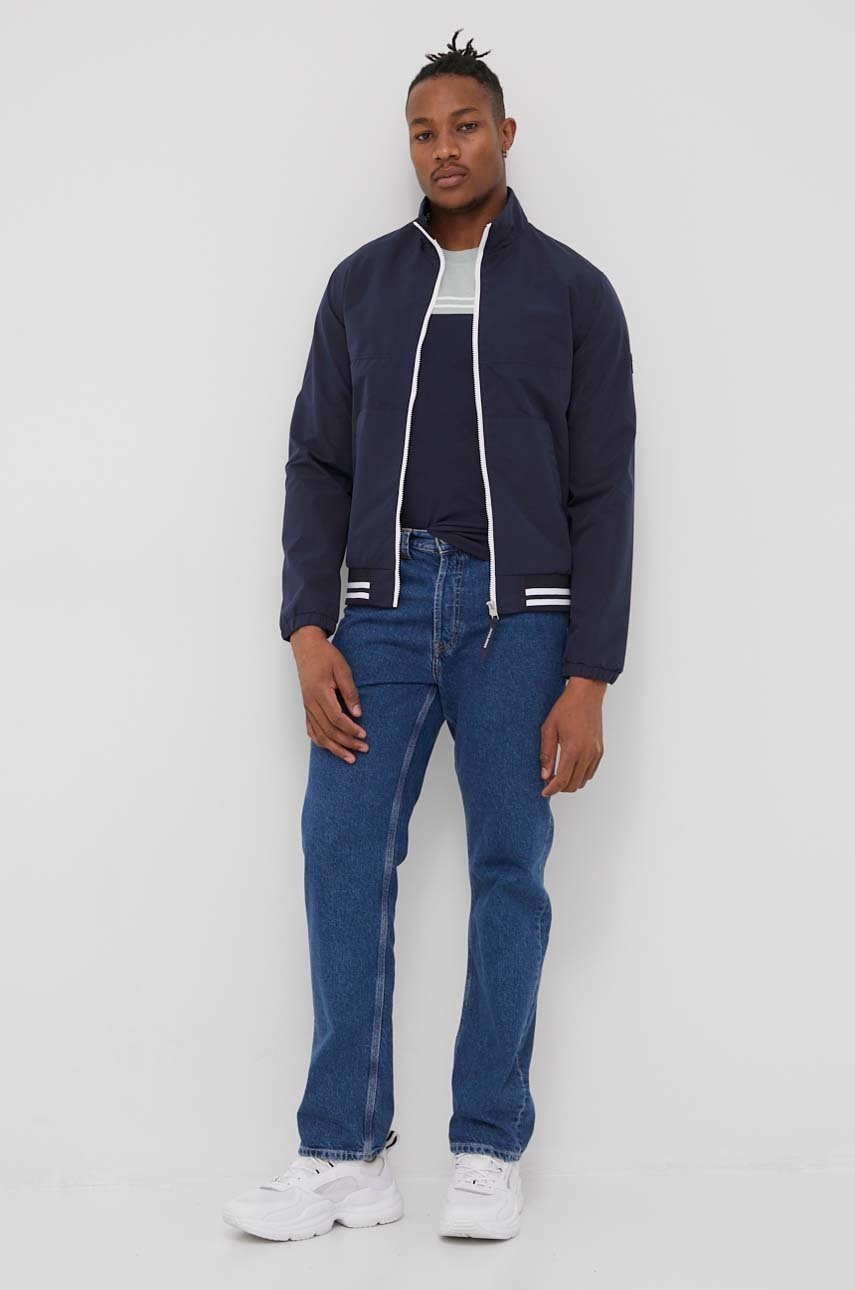 

Футболка Produkt by Jack & Jones мужской цвет зелёный с принтом
