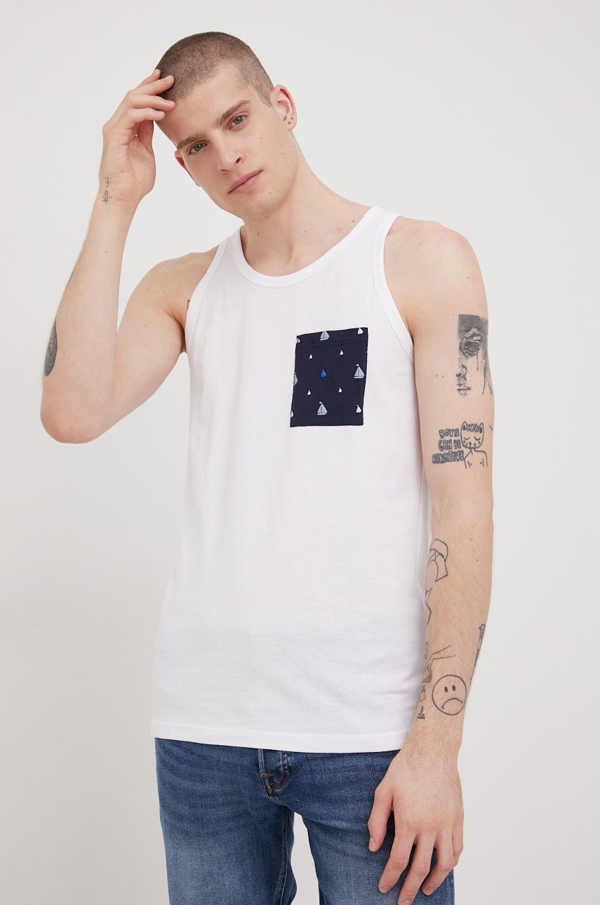 

Хлопковая футболка Produkt by Jack & Jones цвет белый
