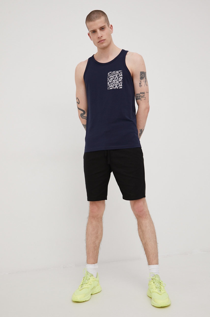 

Хлопковая футболка Produkt by Jack & Jones цвет синий