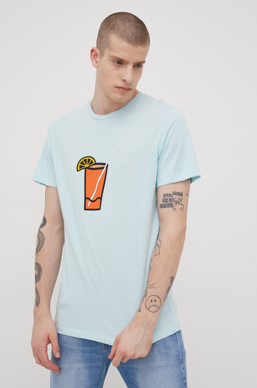

Хлопковая футболка Produkt by Jack & Jones с принтом