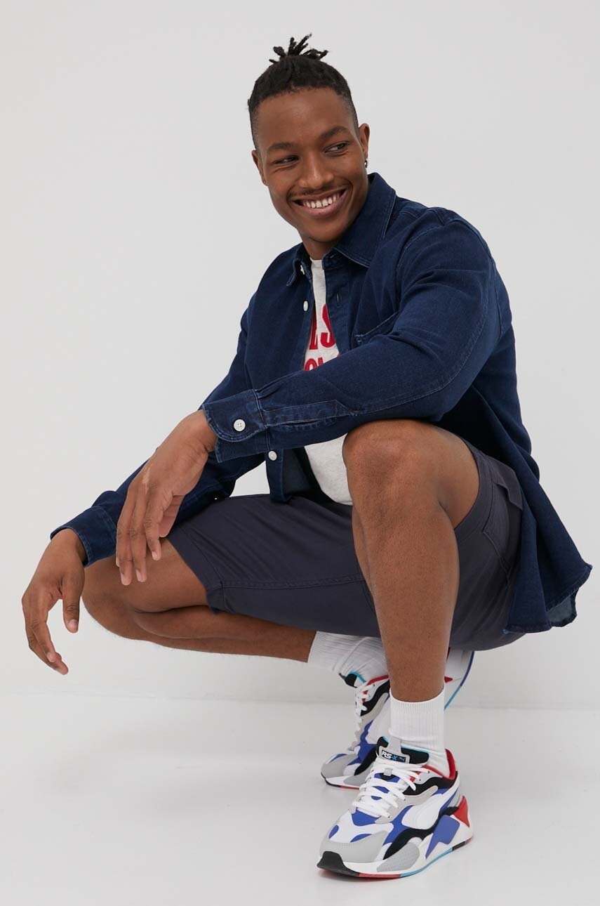 

Футболка Produkt by Jack & Jones чоловічий колір сірий з аплікацією