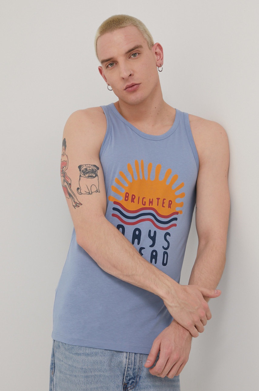 

Памучна тениска Produkt by Jack & Jones в лилаво, Виолетов
