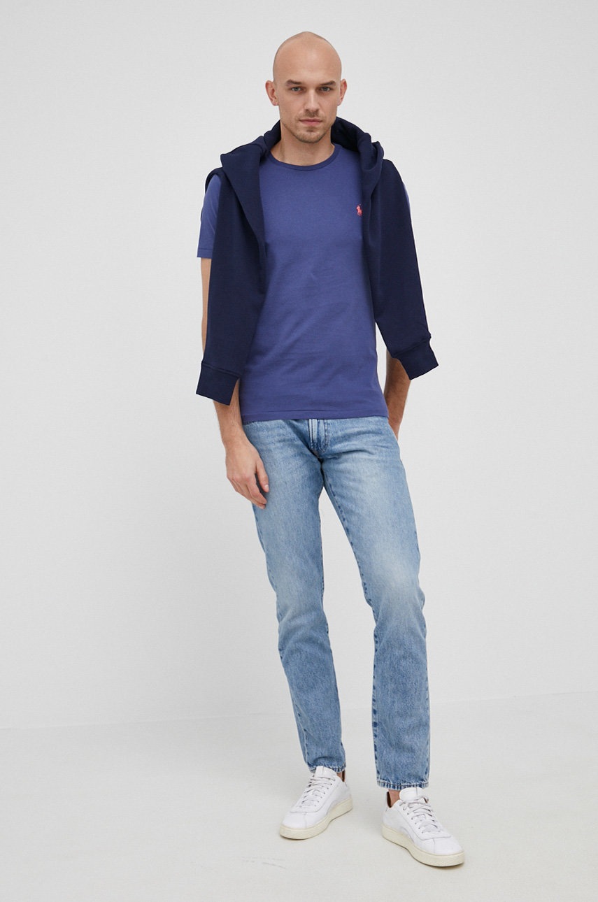 

Хлопковая футболка Polo Ralph Lauren гладкий