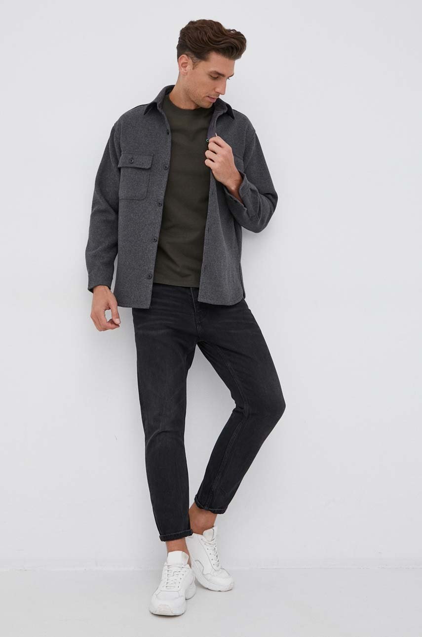 

Бавовняна футболка Scotch & Soda колір зелений гладкий