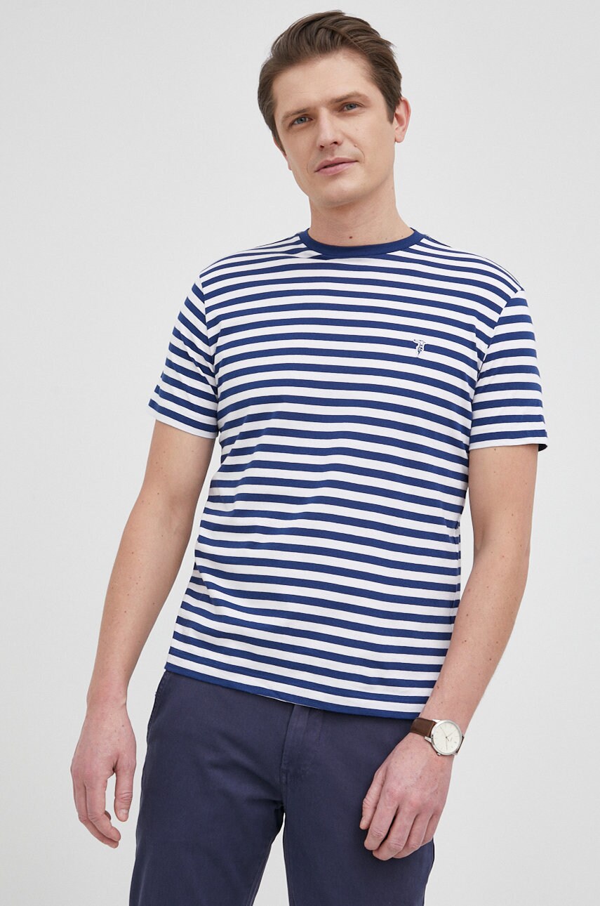 Trussardi tricou din bumbac culoarea alb, modelator