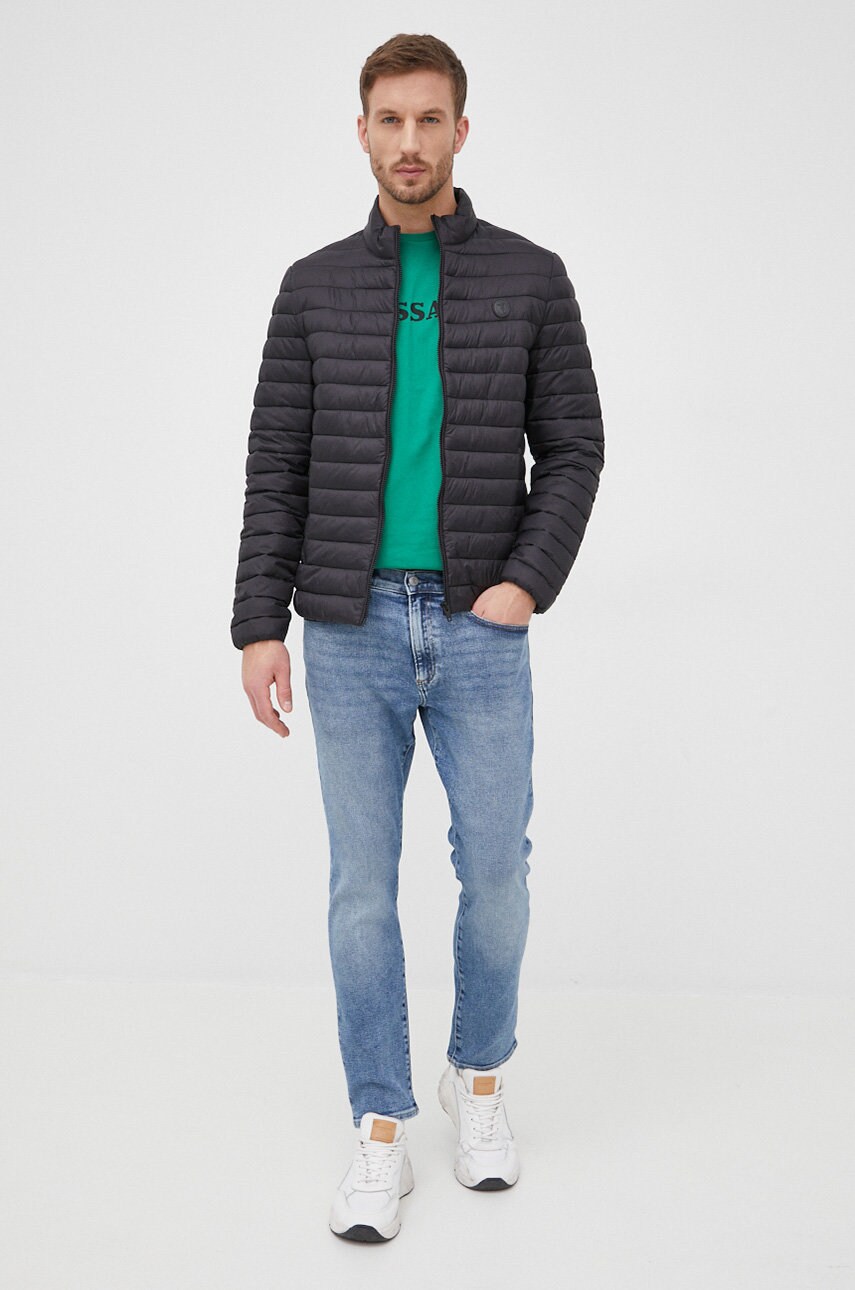 

Хлопковая футболка Trussardi с принтом