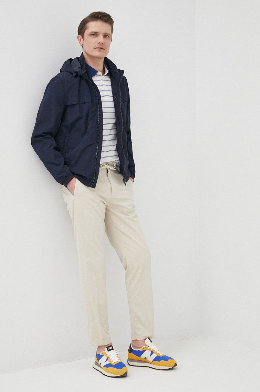 

Хлопковое поло Trussardi цвет белый узорный