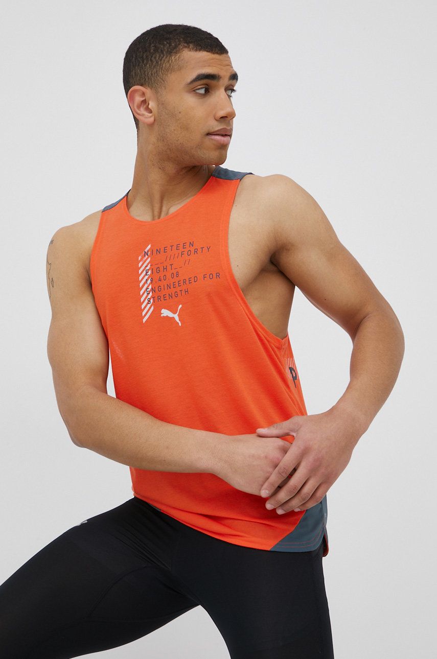 Puma tricou de antrenament 52152225 culoarea portocaliu answear.ro