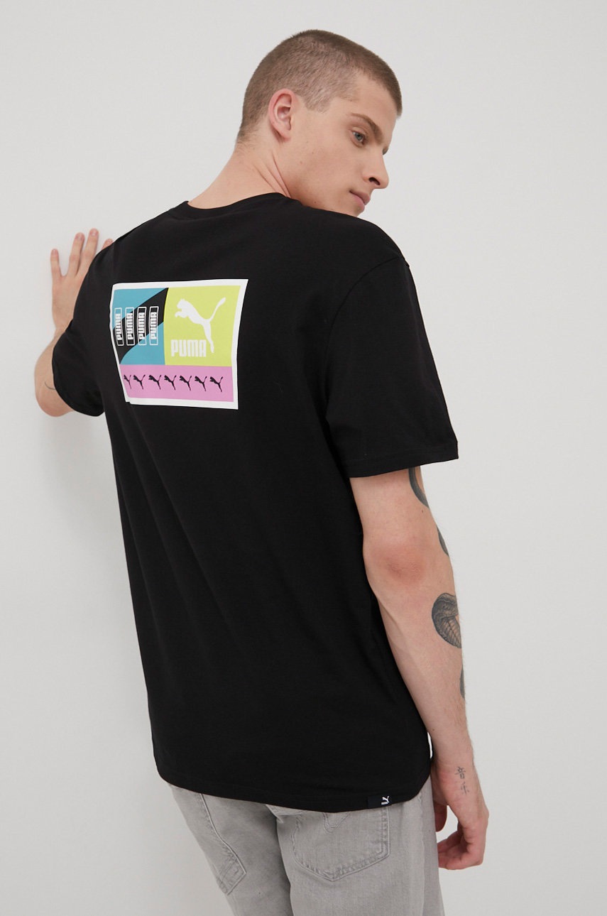 

Тениска Puma 533666 мъжки в черно с принт, Черен