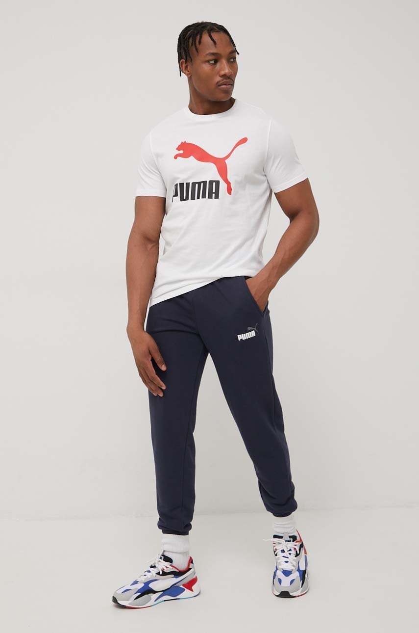 

Хлопковая футболка Puma 53465252 цвет белый с принтом