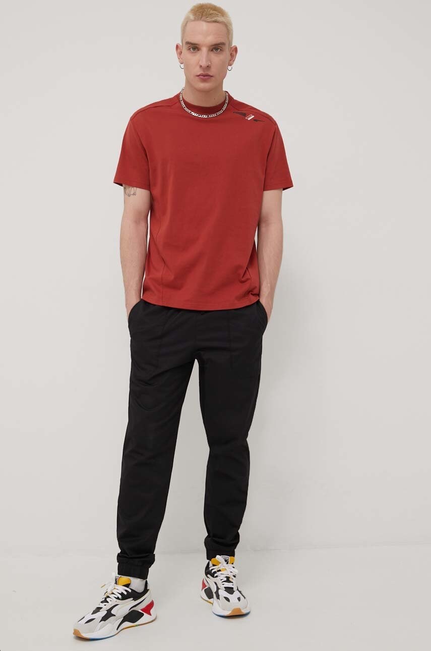 Puma tricou 84743223 barbati, culoarea rosu, cu imprimeu