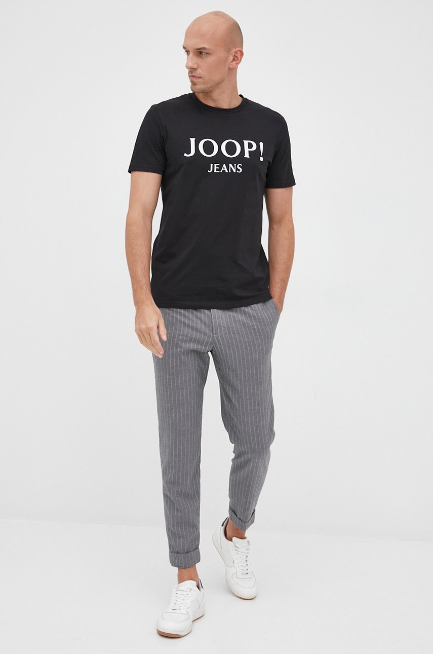 

Хлопковая футболка Joop! цвет чёрный с принтом