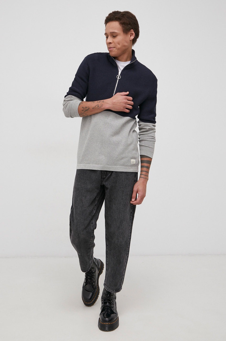 

Хлопковая футболка Jack & Jones цвет белый с принтом