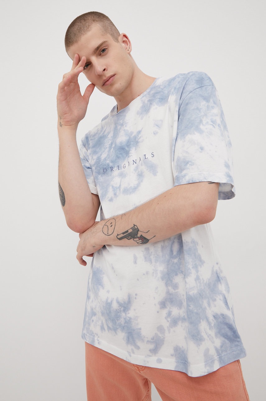 

Памучна тениска Jack & Jones с апликация, Син