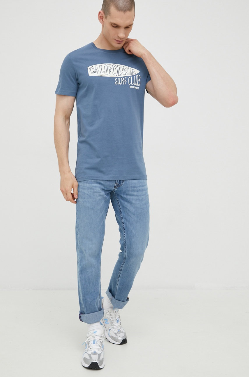 

Хлопковая футболка Jack & Jones с принтом
