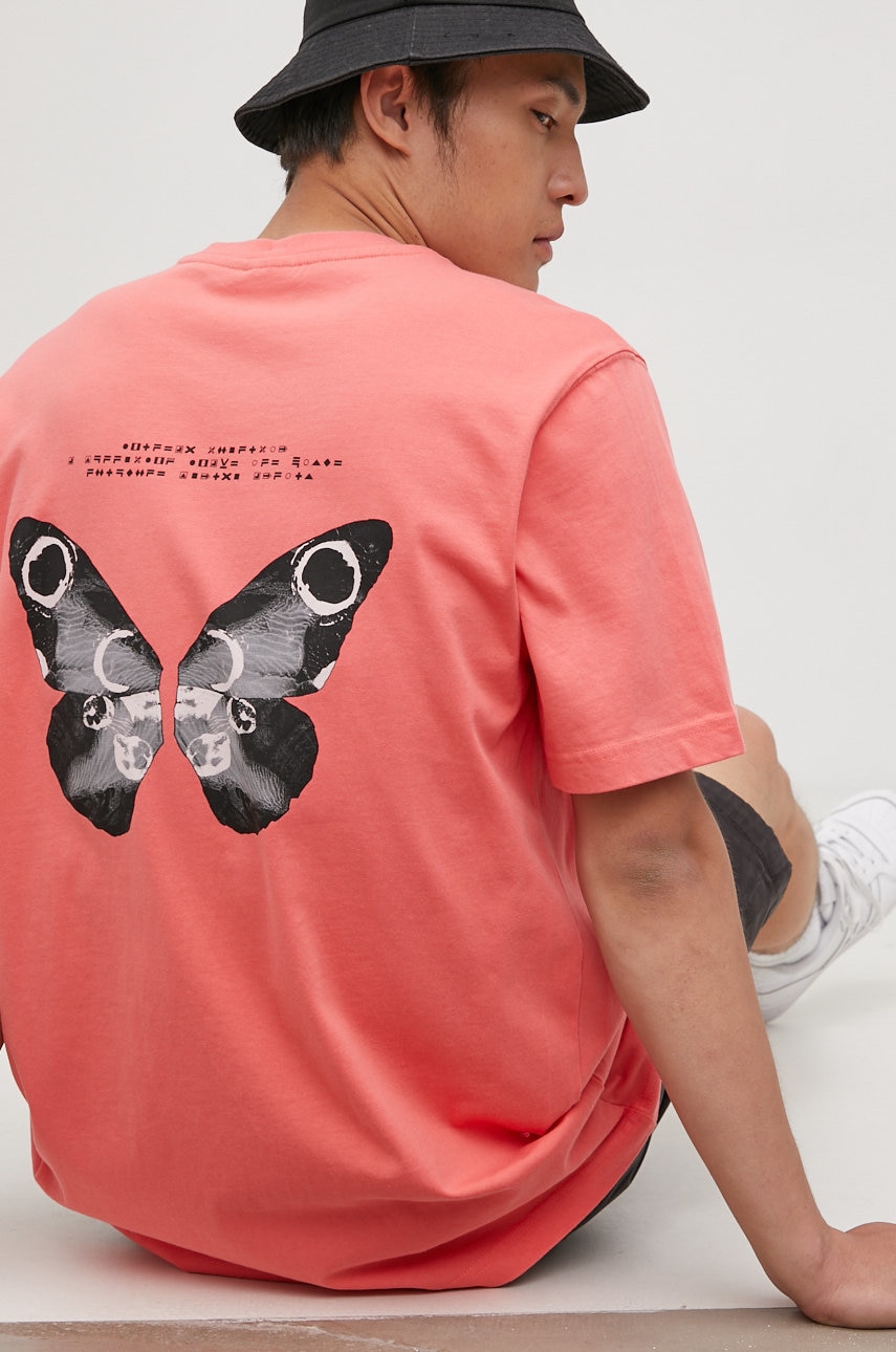 Adidas originals tricou din bumbac hf4796 culoarea roz, cu imprimeu