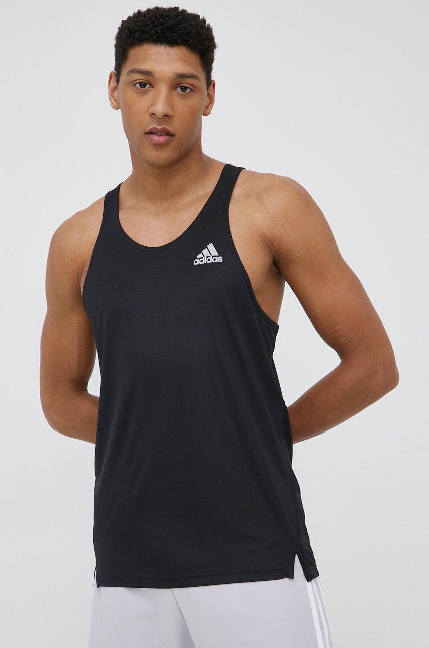 

Тениска за бягане adidas Performance Own The Run HB7457 в черно, Черен