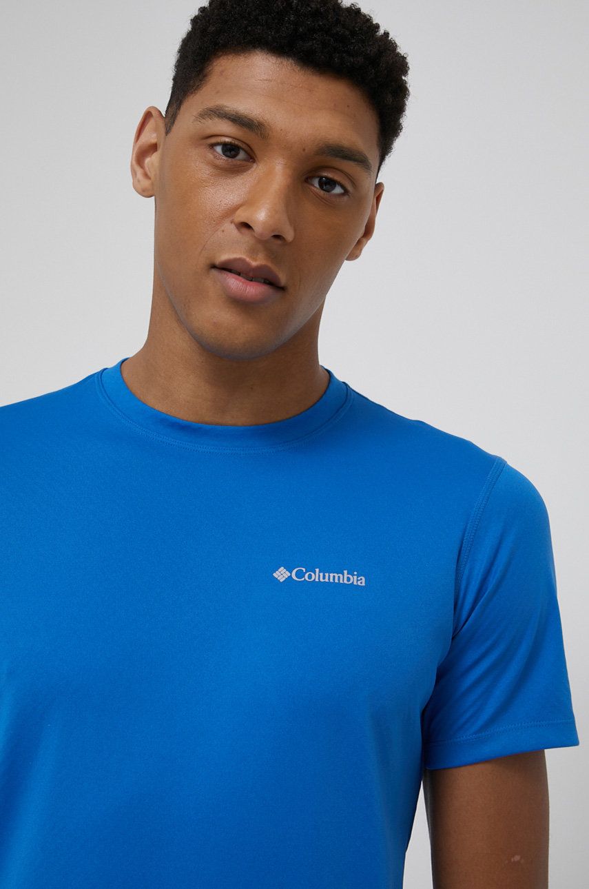 Sportovní triko Columbia Zero Rules hladký - modrá -  100% Polyester