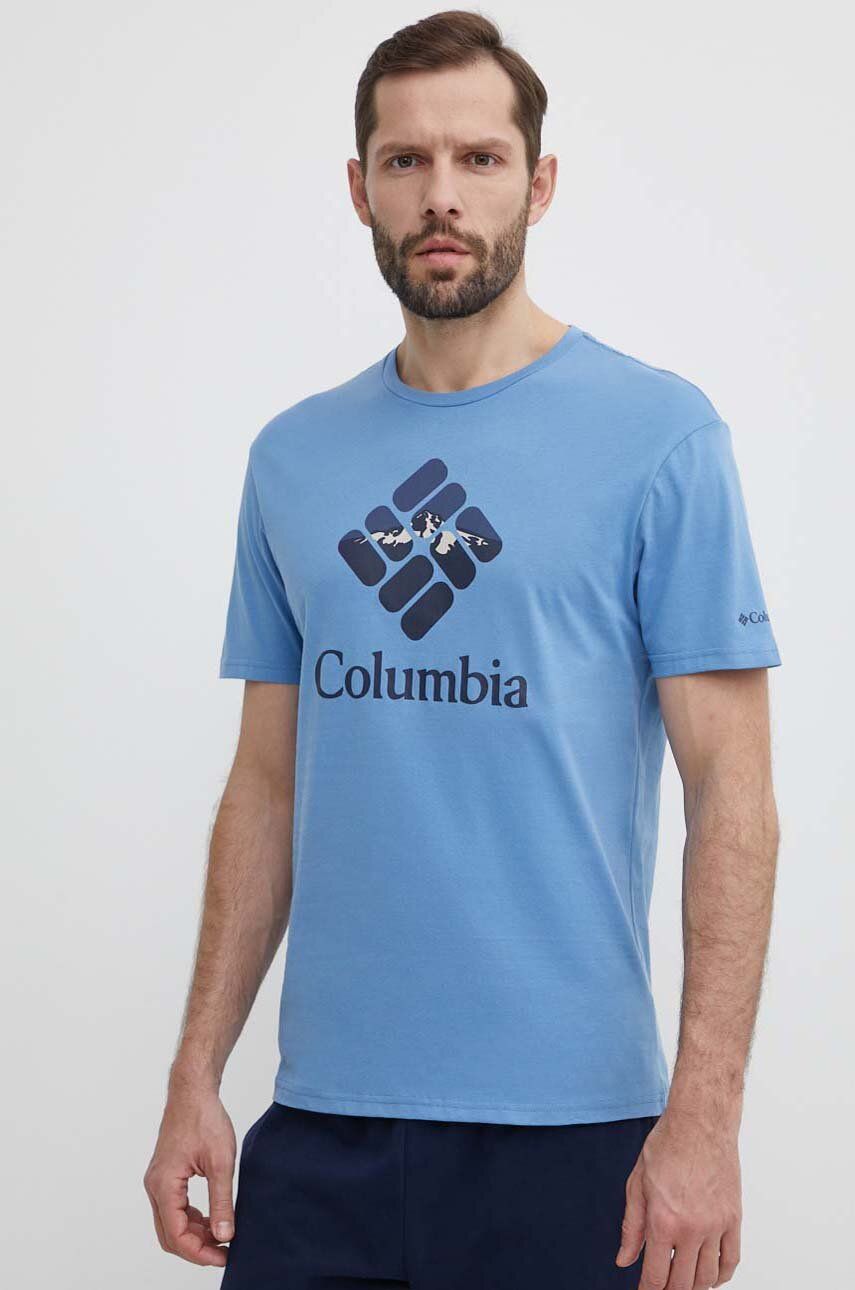 Columbia tricou din bumbac Rapid Ridge cu imprimeu 1888813