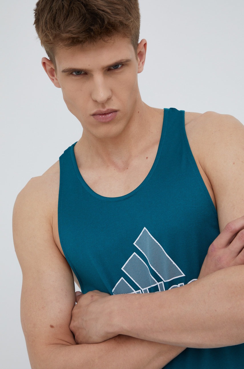 

Тениска за трениране adidas Performance H61184 в зелено, Зелен