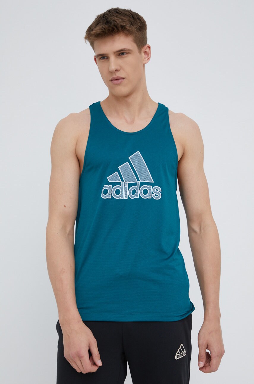 

Футболка для тренинга adidas Performance H61184 цвет зелёный