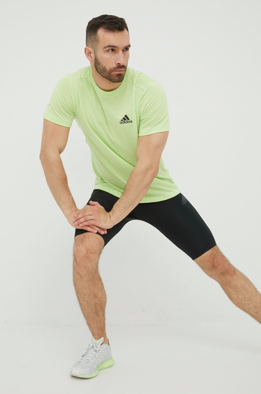 

Футболка для тренинга adidas Designed 2 Move цвет зелёный однотонная