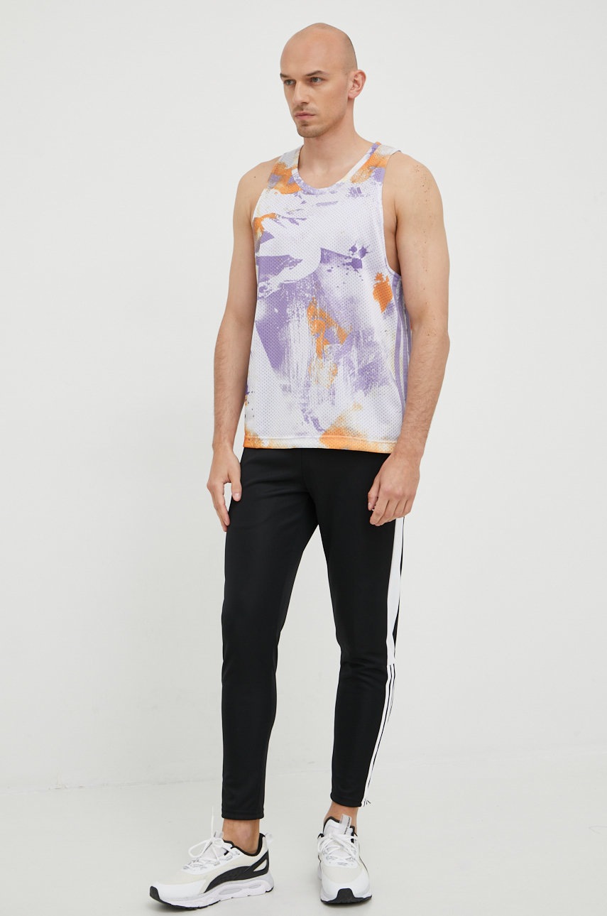 

Футболка для тренинга adidas Performance цвет фиолетовый