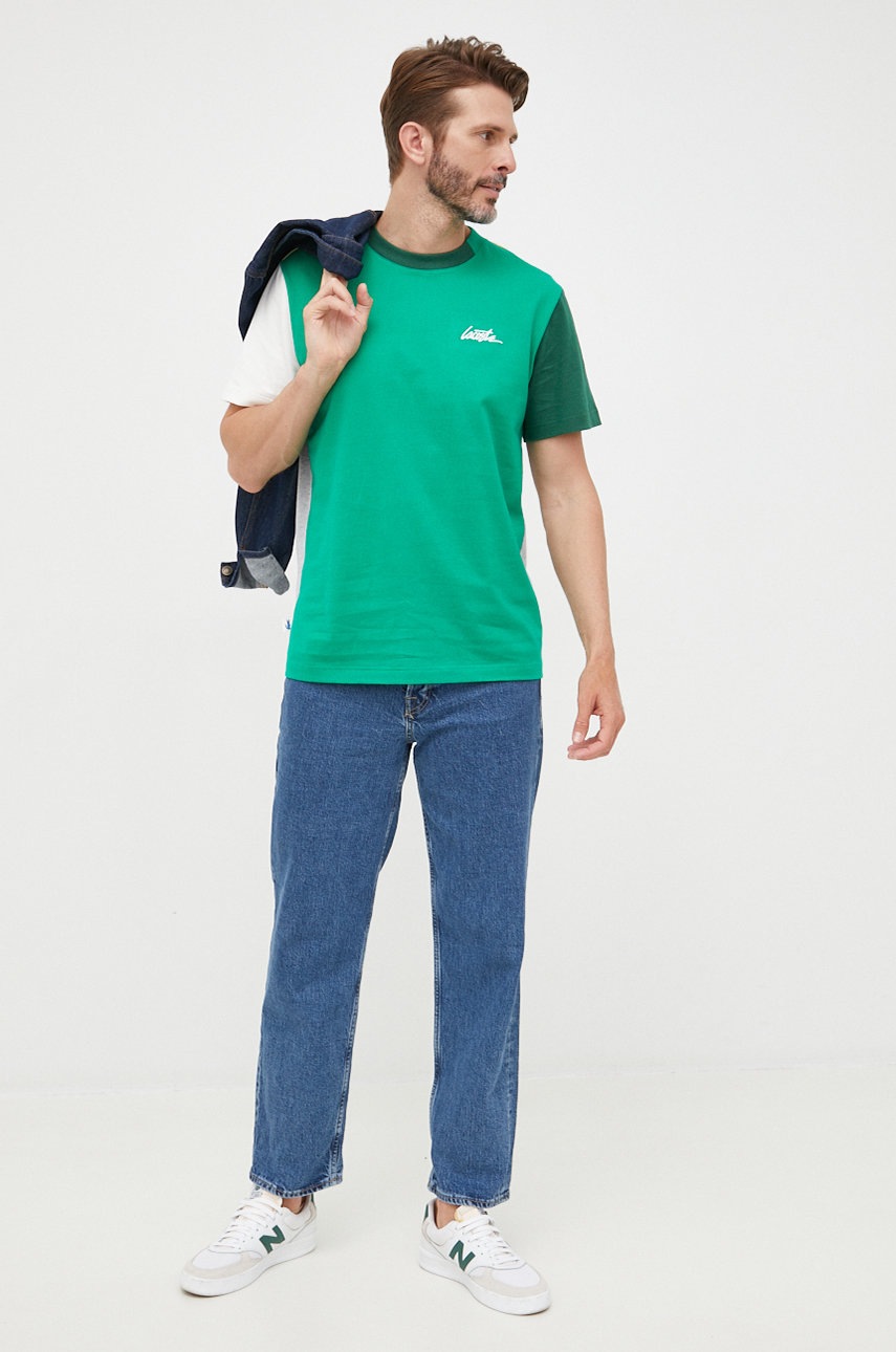 

Бавовняна футболка Lacoste візерунок