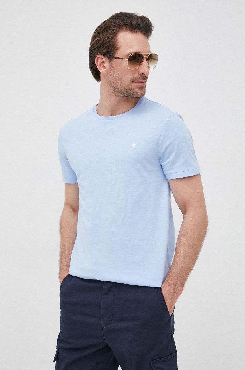 Polo Ralph Lauren t-shirt bawełniany 710671438252 gładki