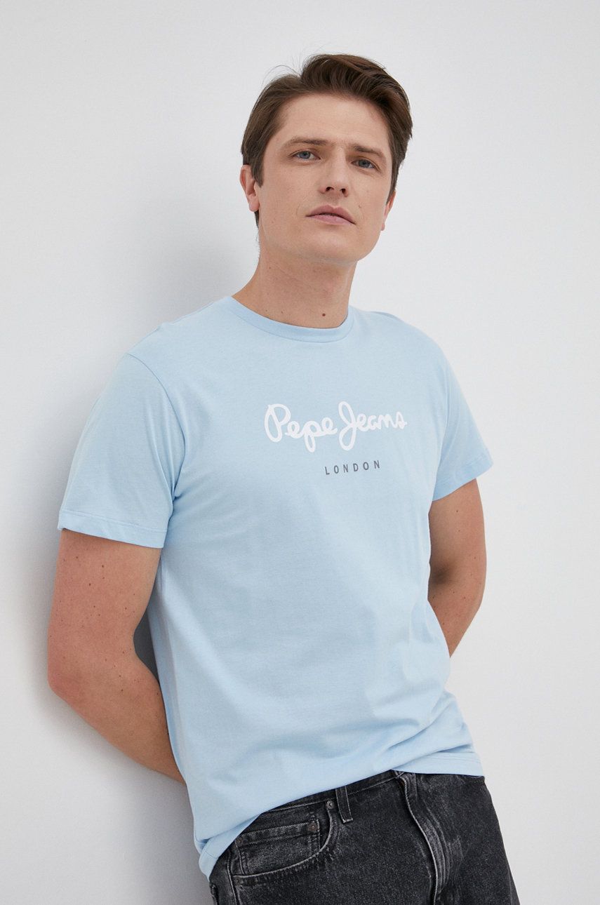 Pepe Jeans t-shirt bawełniany EGGO N z nadrukiem