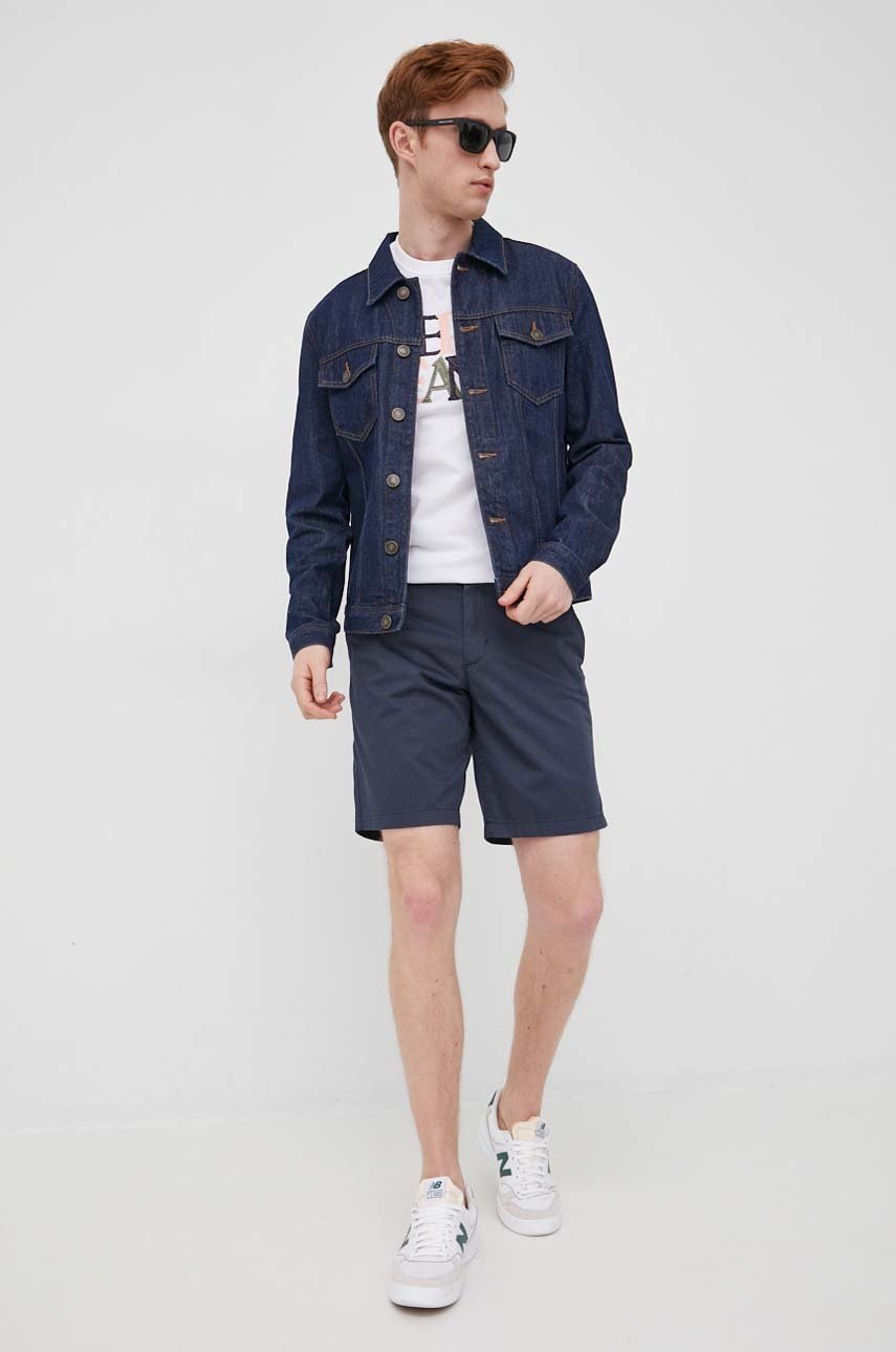

Бавовняна футболка Pepe Jeans Alex колір білий з аплікацією