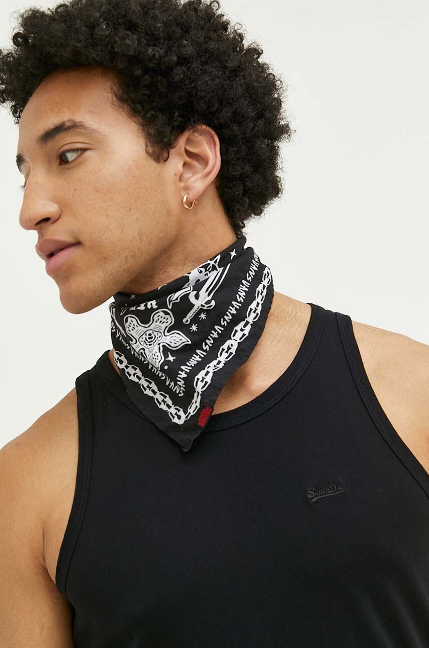 

Хлопковая футболка Superdry цвет чёрный