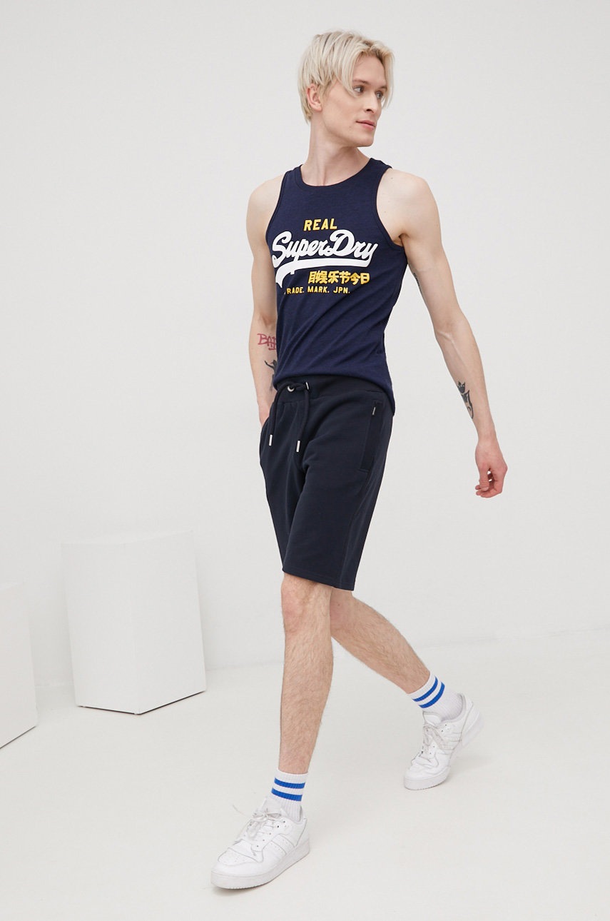 

Футболка Superdry чоловічий колір синій
