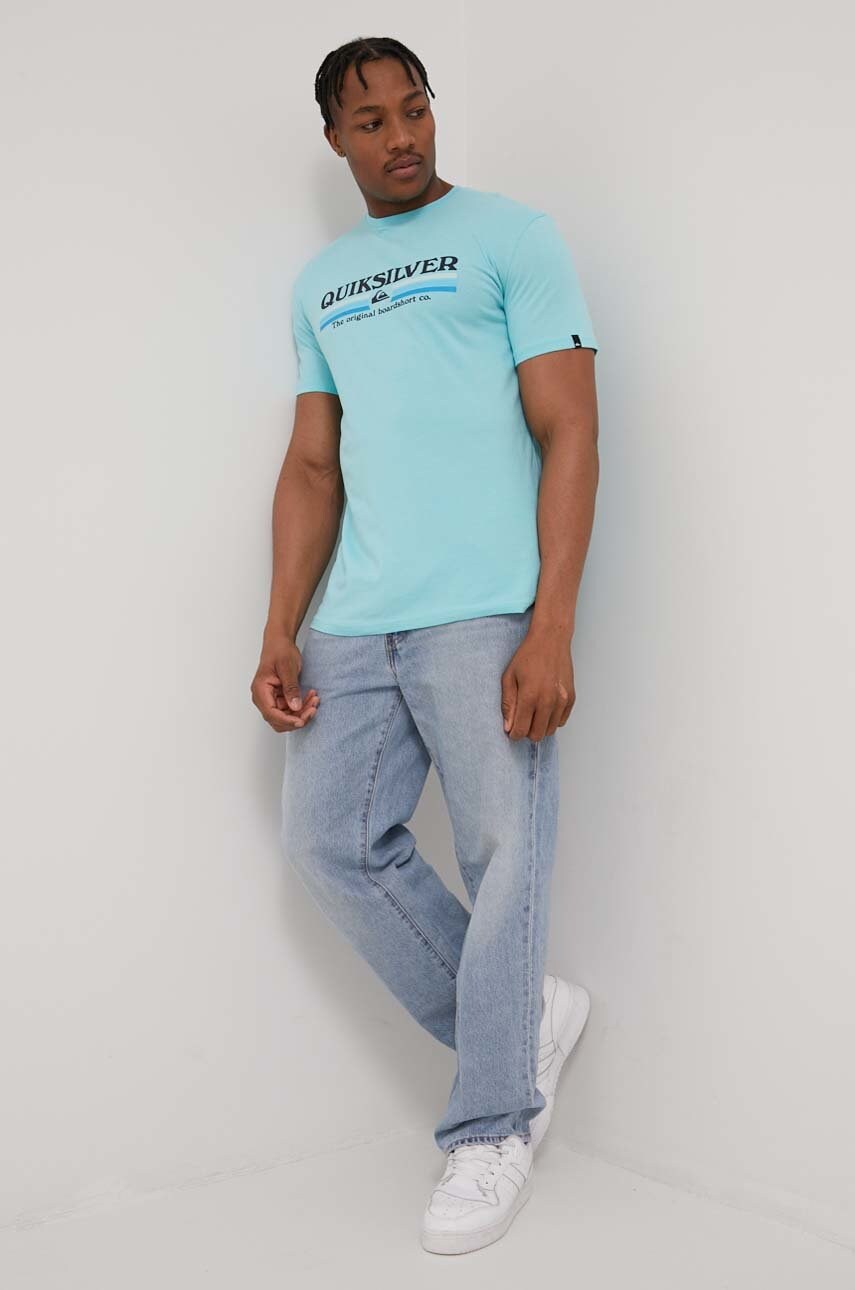 Quiksilver tricou din bumbac cu imprimeu