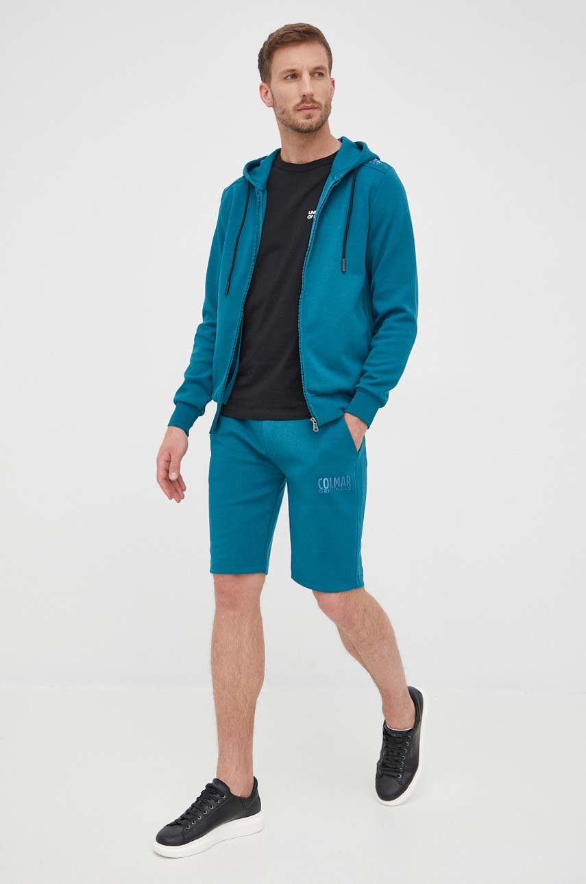 

Бавовняна футболка United Colors of Benetton колір чорний однотонний