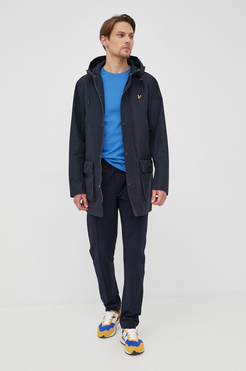 

Бавовняна футболка Lyle & Scott однотонний