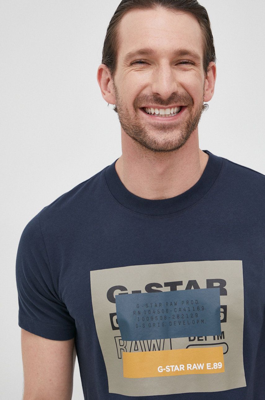 G-Star Raw tricou din bumbac cu imprimeu 2023 ❤️ Pret Super answear imagine noua 2022